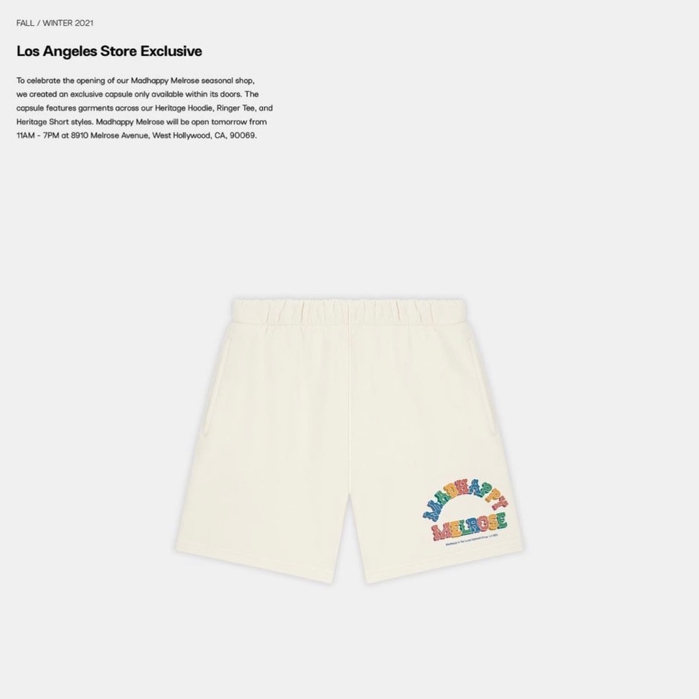 Madhappy LA Limited Edition Sweatshorts